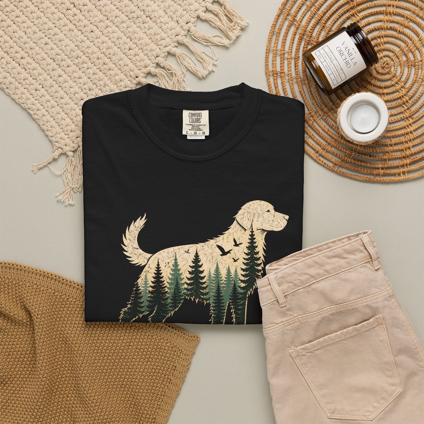 Born To Roam Dog Unisex Garment-Dyed T-shirt