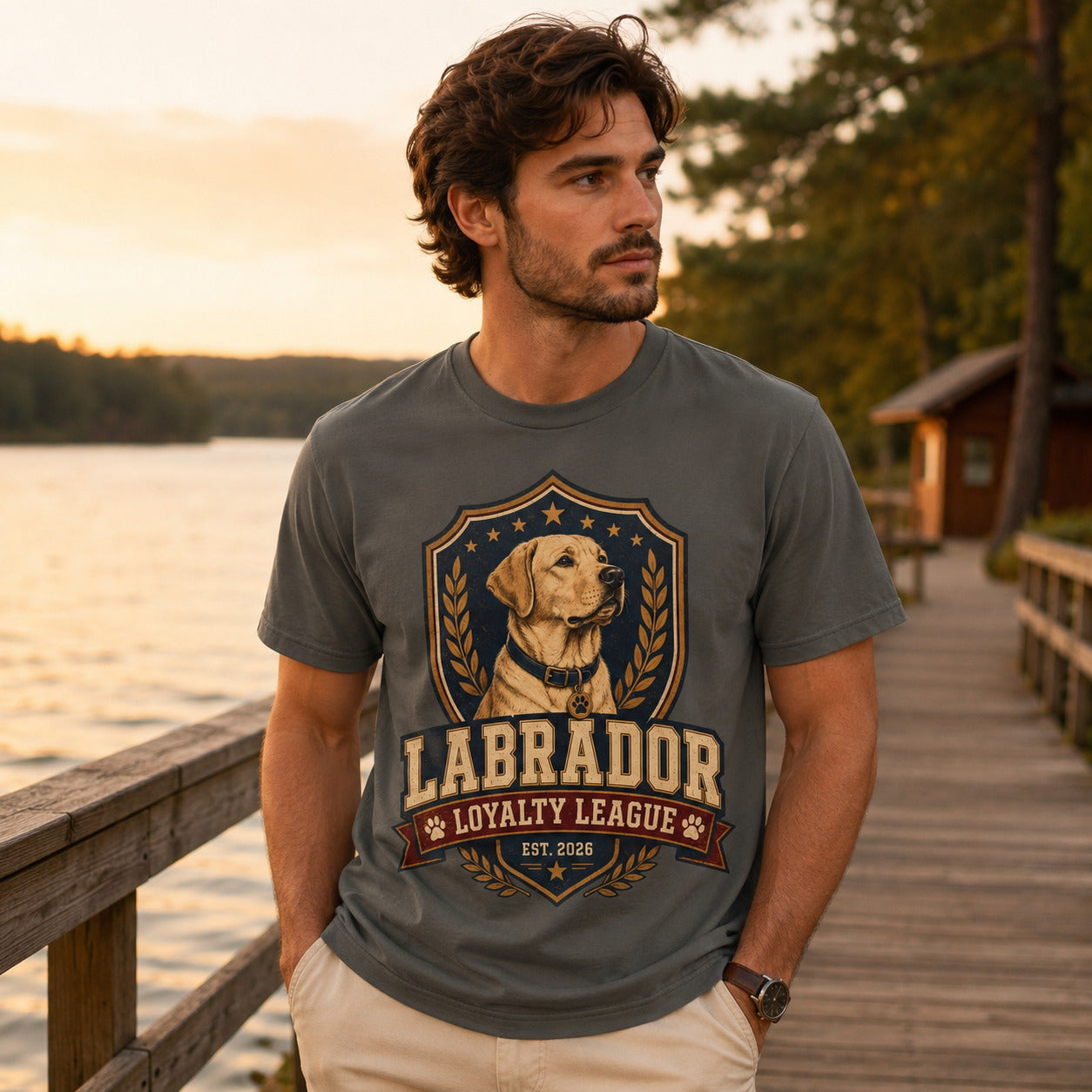 Labrador Loyalty League T-Shirt — Vintage Dog Lover Tee