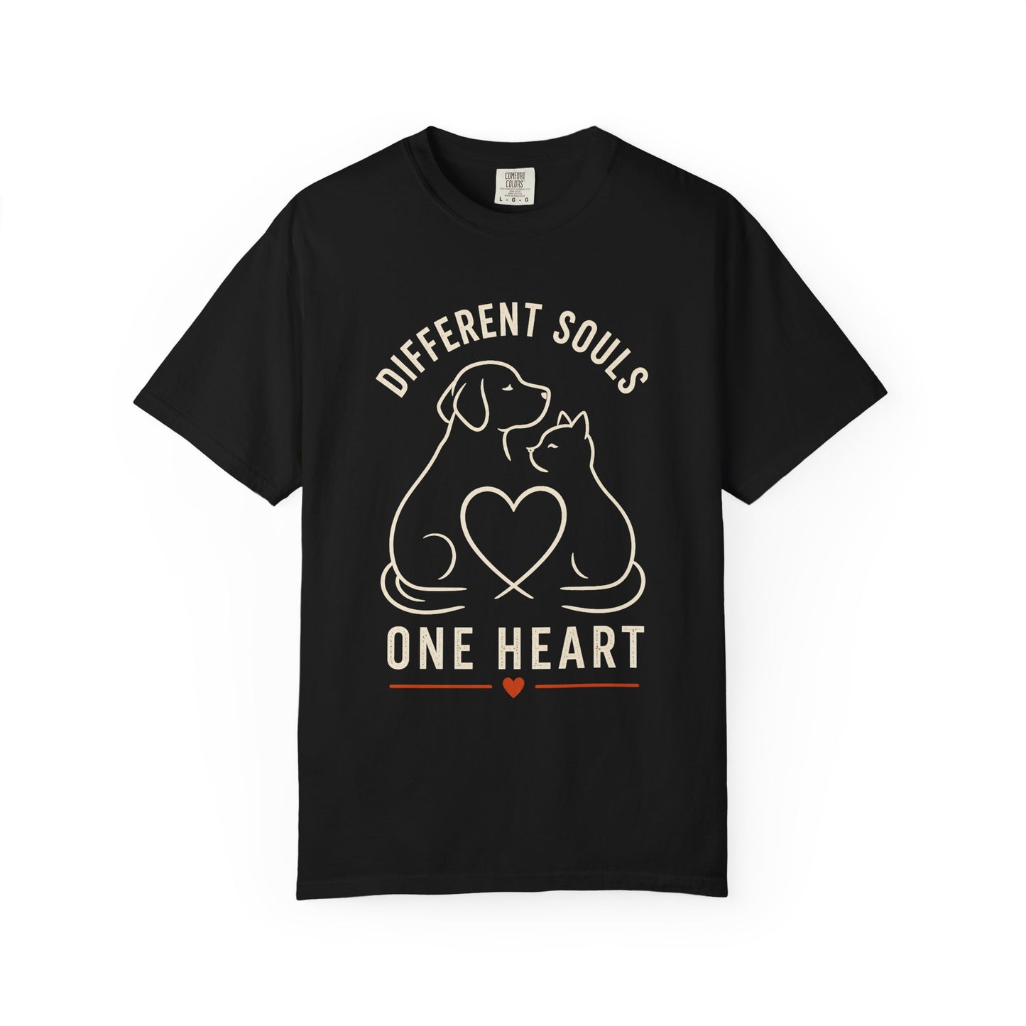 Different Soul One Heart - Unisex Garment-Dyed T-shirt
