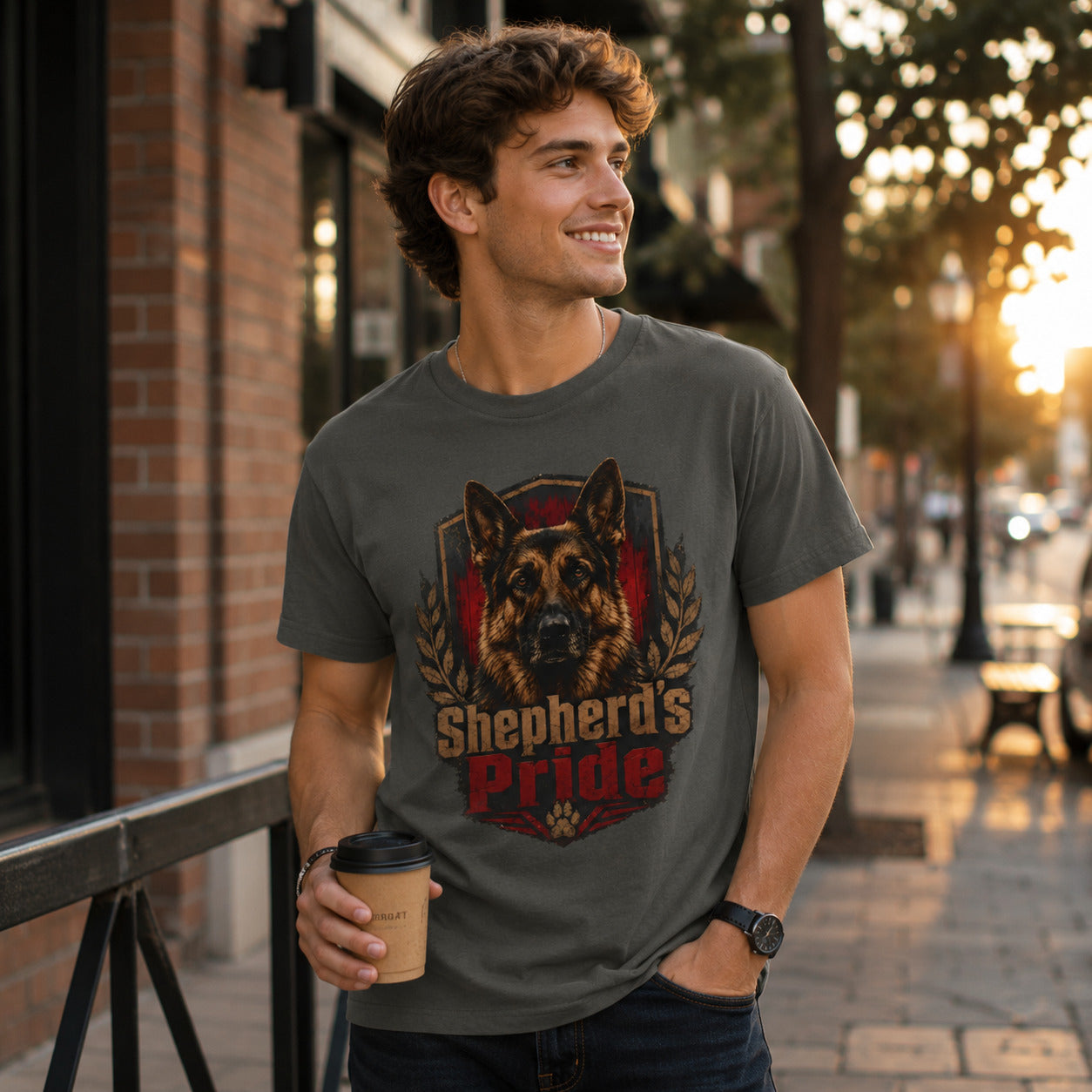 German Shepherd's Pride T-Shirt | Vintage Dog Lover Tee | Pet Print Lab