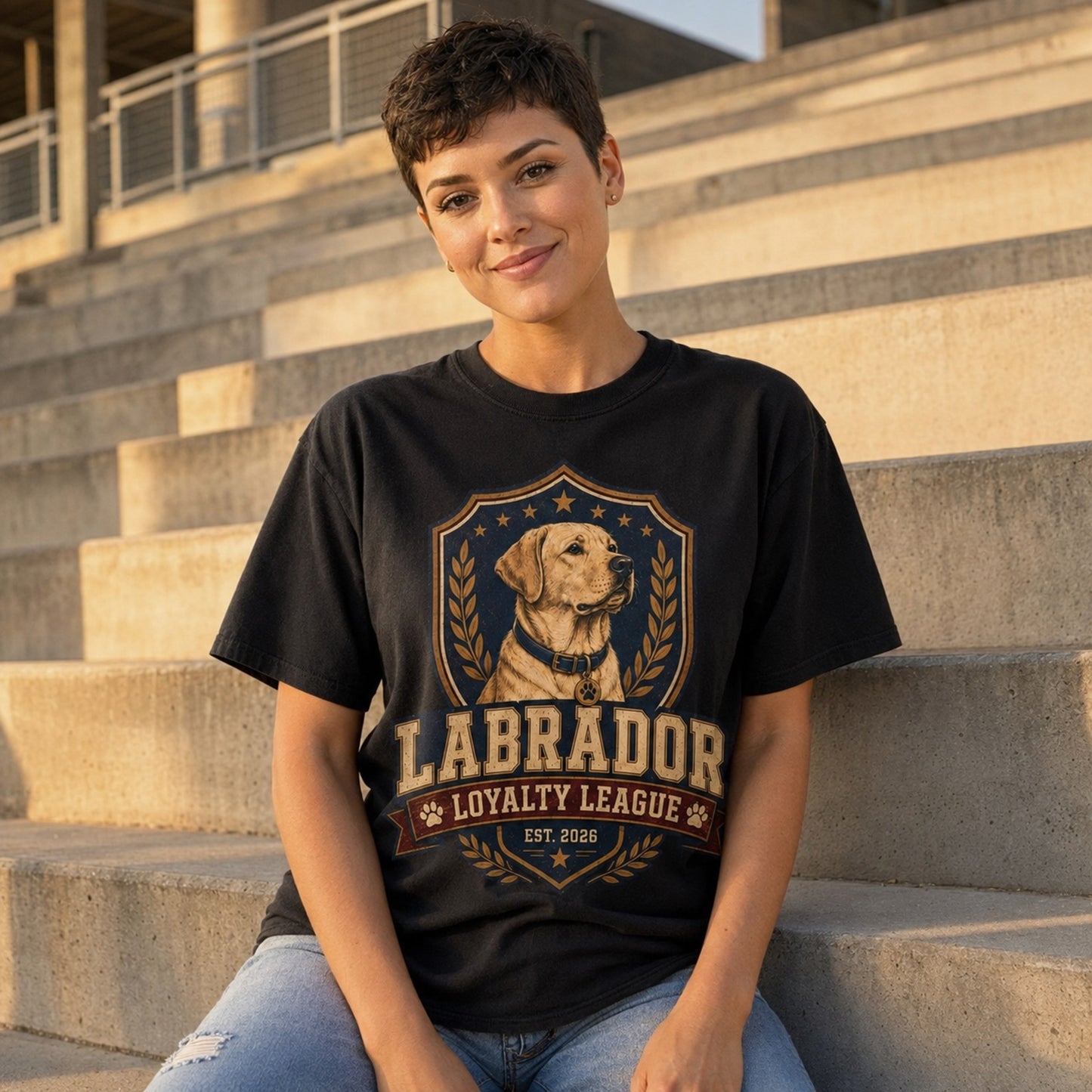 Labrador Loyalty League T-Shirt — Vintage Dog Lover Tee