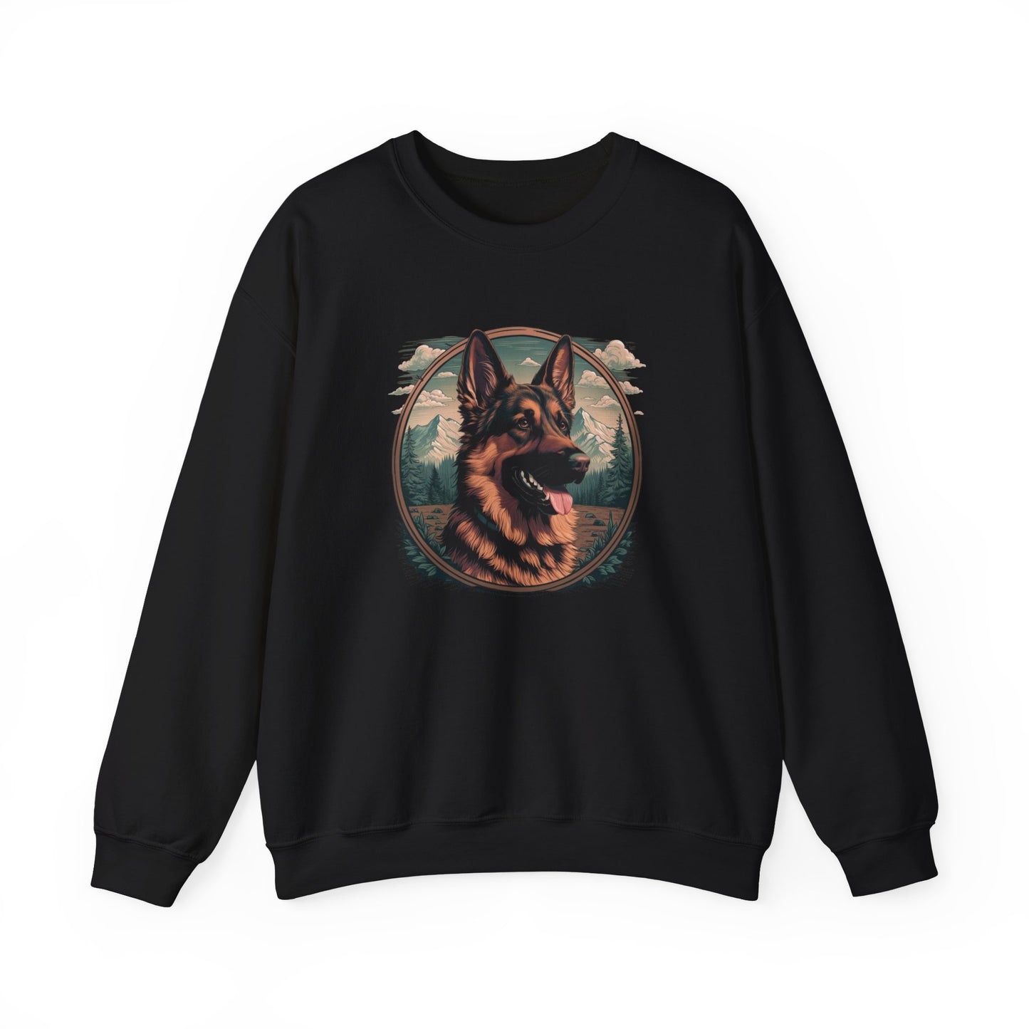 Unisex German Shepherd Crewneck Sweatshirt – Adventure-Ready Comfort 🐾🐕