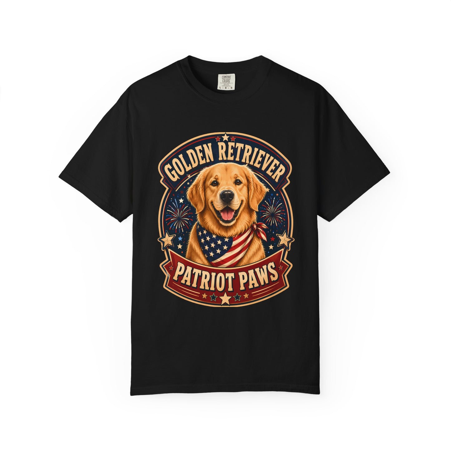 Golden Retriever Patriot Paws T-Shirt