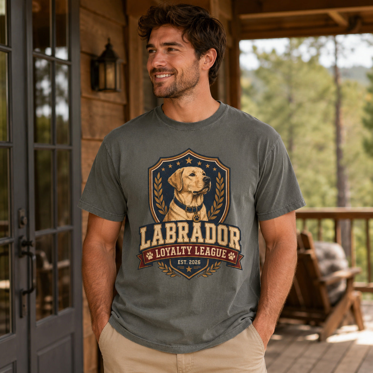 Labrador Loyalty League T-Shirt — Vintage Dog Lover Tee