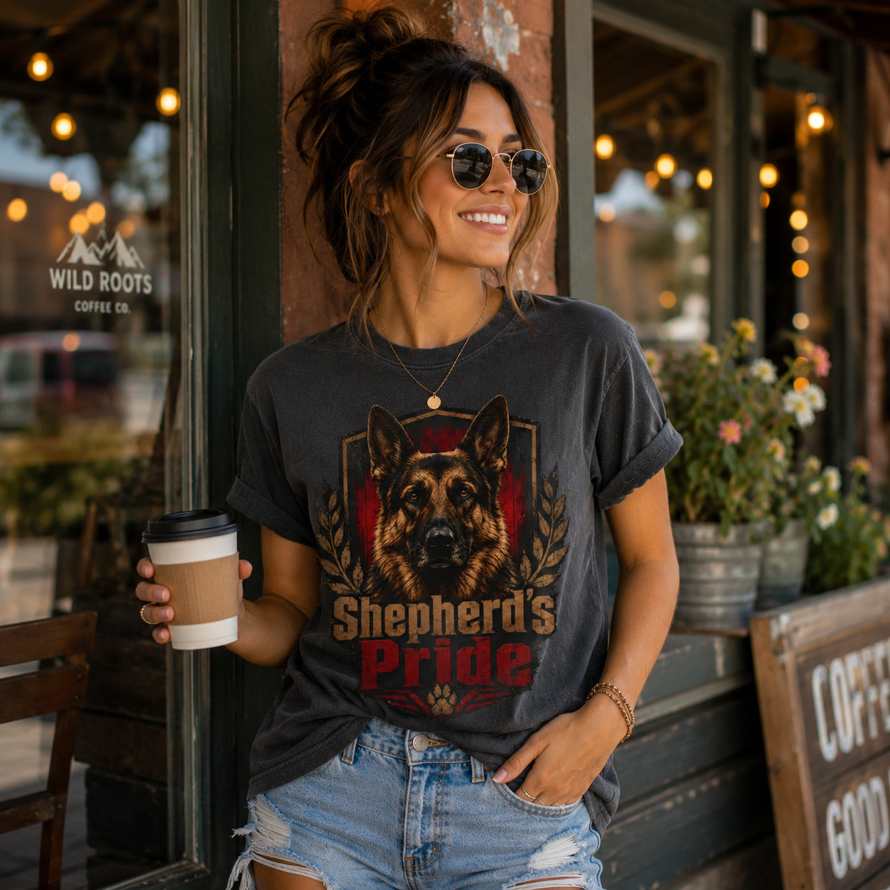 German Shepherd's Pride T-Shirt | Vintage Dog Lover Tee | Pet Print Lab